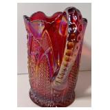 Indiana Glass Sunset Carnival Glass Pitcher