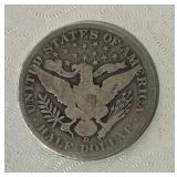 1908 D Barber Half Dollar