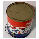 Vintage "Fun in the Sun" Sand Pail by J.C. Penney Tin Litho by artist Carol Evans