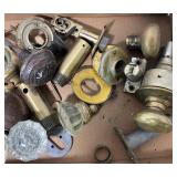 Vintage Brass and Glass Knobs and Hardware
