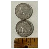 Walking Liberty Half Dollars 1942 and 1946