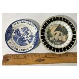 Enoch Wedgewood Turnstall Blue Willow Schwepps Advertising Tip Tray