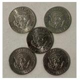 Kennedy Half Dollars Lot of 5
