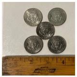 Kennedy Half Dollars Lot of 5