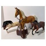 Three Vintage Breyer Reeves Western Horses USA