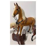 Three Vintage Breyer Reeves Western Horses USA