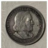 1893 Columbian Chicago Worlds Expo Commemorative Silver Half Dollar