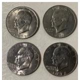 Eisenhower Dollar Coin Lot of 4