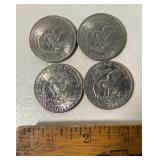 Eisenhower Dollar Coin Lot of 4