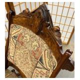 Antique Victorian Military Campaign Folding Chair Eastlake Hard to Find