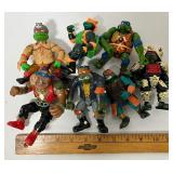 1993 Teenage Mutant Ninja Turtle Action Figures Lot of 7