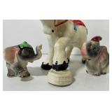 Vintage Circus Horse Planter and Circus Elephant S&P Promo Item Leon IA