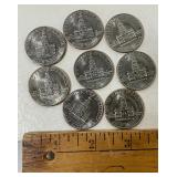 1776-1976 Kennedy Half Dollars Lot of 8