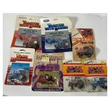 Lot of 6 Ertl 1/64th Scale Tractors and Trading Cards