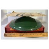 Vintage Flashlite Bulb Merchandiser No. 300 Box with Some Bulbs and Enamel Light