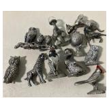 Lot of 12 Pewter Miniatures