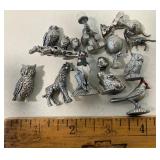 Lot of 12 Pewter Miniatures