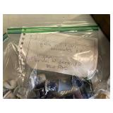 Crystal Vase, Thimbles and Thimble Display Case