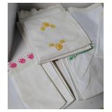 Vintage Linens Embroidered Pillowcases 8 Sets