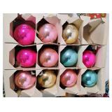 Vintage Christmas Lot Shiny Brite in Box, Bubble Lights, Vintage Santa Candy Container