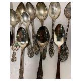 Lot of Spoons, 8 Sterling and 5 Silverplate