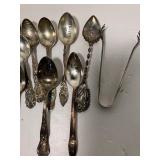 Lot of Spoons, 8 Sterling and 5 Silverplate