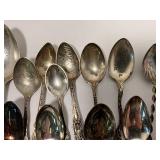 Lot of Spoons, 8 Sterling and 5 Silverplate