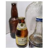 Vintage Alcohol Decanter and Alcohol Tin Lot