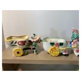 Vintage Planters and Figurines