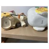 Vintage Planters and Figurines