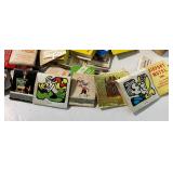 Enamel Spittoon and Vintage Lot of Matchbooks