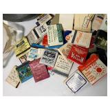 Enamel Spittoon and Vintage Lot of Matchbooks