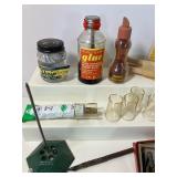 Lot of Vintage Art and Desk/Office Items Iron Receipt Holder