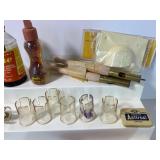 Lot of Vintage Art and Desk/Office Items Iron Receipt Holder