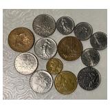 French Currency 13 PC LOT