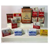Sexton Pure Spice Paprika Vintage Spice Tin and Lot of Spice Tins