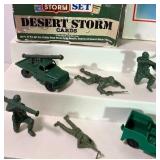 Desert Storm Trading Cards, 75+  Vintage Army Men and Vehicles, Book