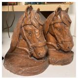 Vintage Louis Marx Johnny West Thunderbolt Horses, Western Books, Bookends