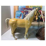 Vintage Louis Marx Johnny West Thunderbolt Horses, Western Books, Bookends