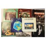 Lot of 13 Vintage Record Albums Cher, John Denver, Cat Stevens etc