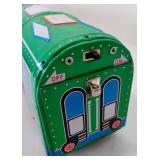 Vintage Lot of Tin Litho Toys Marx Wagon, Puff Puff Train, Koyo Ladybug and Turtle