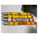 Vintage Jacques Seed Advertising Promo Items Bullet Pencils