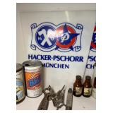 Vintage Beer Items Schlitz Transistor Radio, Salt and Pepper Shakers