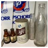 Vintage Beer Items Schlitz Transistor Radio, Salt and Pepper Shakers