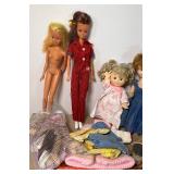 LARGE Lot Vintage Toys Penny Brite Dolls, Farm Animals