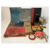 Vintage Office Supplies Brass Mouse Receipt Holder