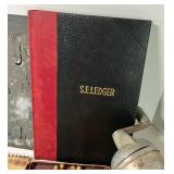 Vintage Office Supplies Brass Mouse Receipt Holder