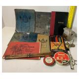 Vintage Office Supplies Brass Mouse Receipt Holder