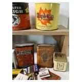 Lot of Vintage Tobacco Tins and Matchbooks
