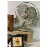 Vintage Fan, Clock and Radio